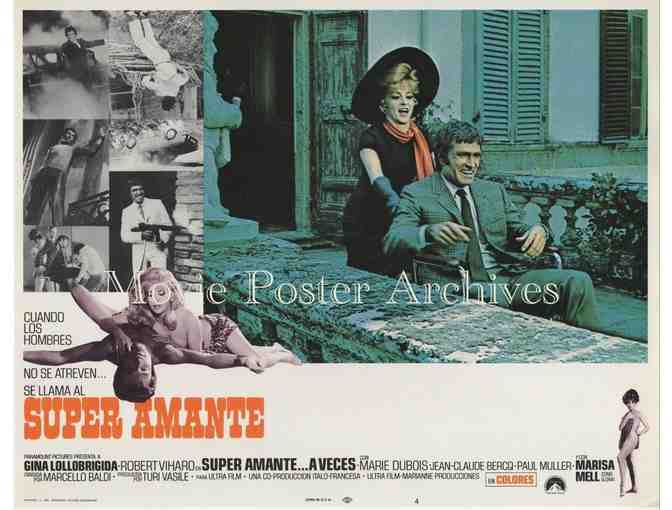 STUNTMAN, 1968, lobby card set, Gina Lollobrigida, Robert Viharo, Paul Muller