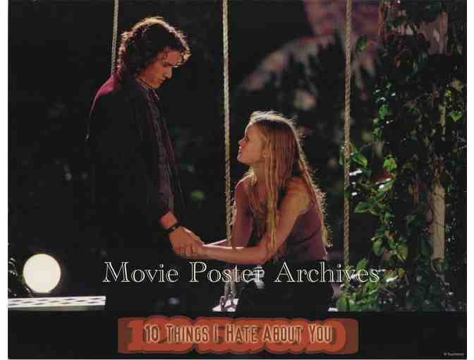 10 THINGS I HATE ABOUT YOU, 1999, lobby card set, Julia Stiles, Heath Ledger