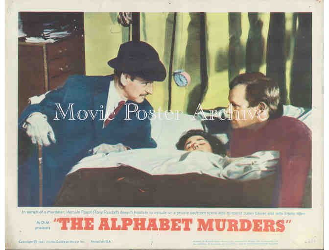 ALPHABET MURDERS, 1966, lobby card set, Tony Randall, Anita Ekberg