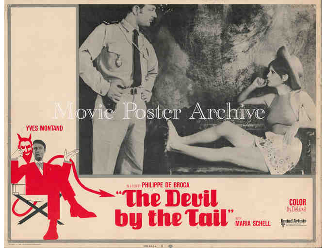 DEVIL BY THE TAIL, 1969, lobby card set, Yves Montand, Maria Schell, Marthe Keller