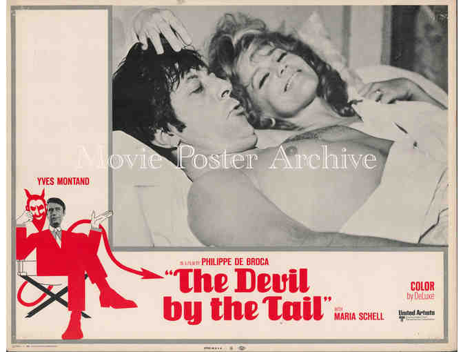 DEVIL BY THE TAIL, 1969, lobby card set, Yves Montand, Maria Schell, Marthe Keller