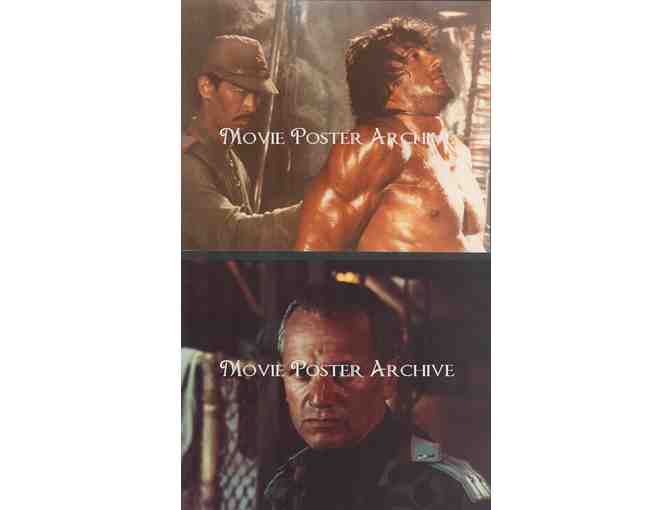 RAMBO FIRST BLOOD PART II, 1985, color photographs, Sylvester Stallone, Richard Crenna