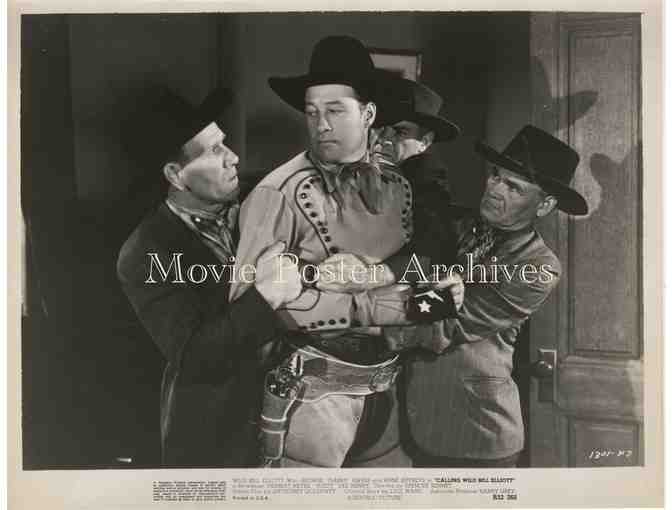 CALLING WILD BILL ELLIOTT, 1943, movie still set , Bill Elliot, Gabby Hayes,