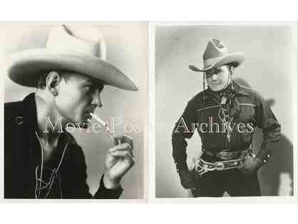 BUCK JONES, group of 10 8x10 classic celebrity portraits and photos
