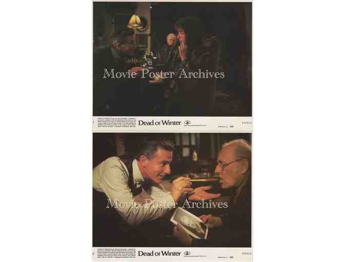 DEAD OF WINTER, 1987, mini lobby cards, dealers lot, Roddy McDowall