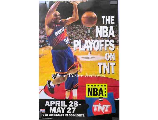 NBA PLAYOFFS ON TNT, tv poster, Dealers Lot, Charles Barkley