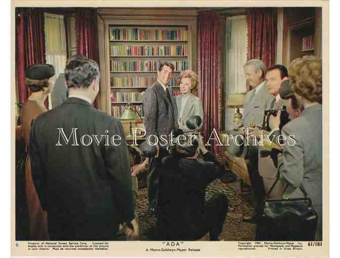ADA, 1961, mini lobby card set, dealers lot, Susan Hayward, Dean Martin
