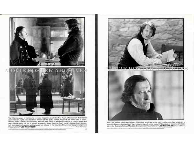 LES MISERABLES, 1998, movie stills, Liam Neeson, Uma Thurman, Claire Danes