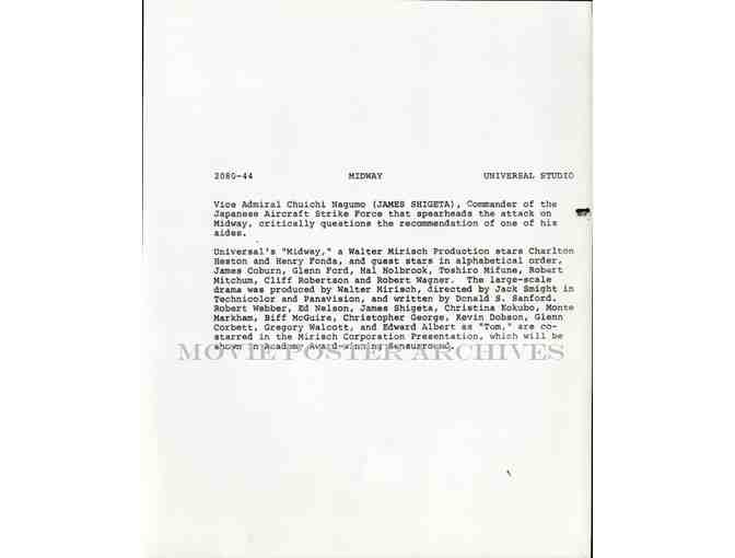 MIDWAY, 1976, movie stills, Charlton Heston, Henry Fonda, Glenn Ford