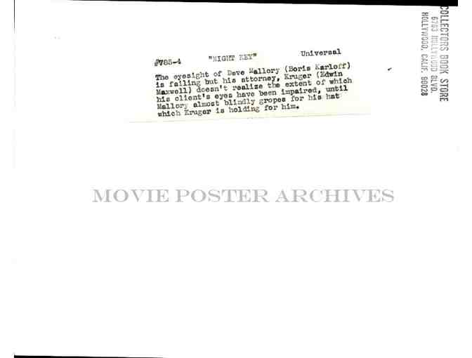 NIGHT KEY, 1937, movie stills, Boris Karloff, Warren Hull, Ward Bond