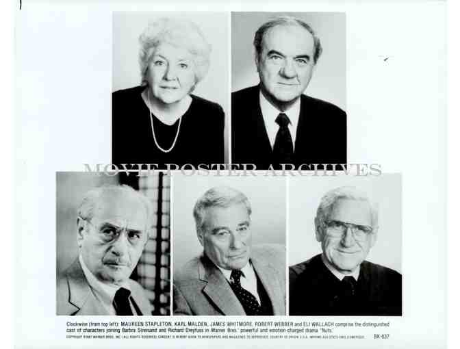 NUTS, 1987, movie stills, Barbra Streisand, Richard Dreyfuss, Karl Malden