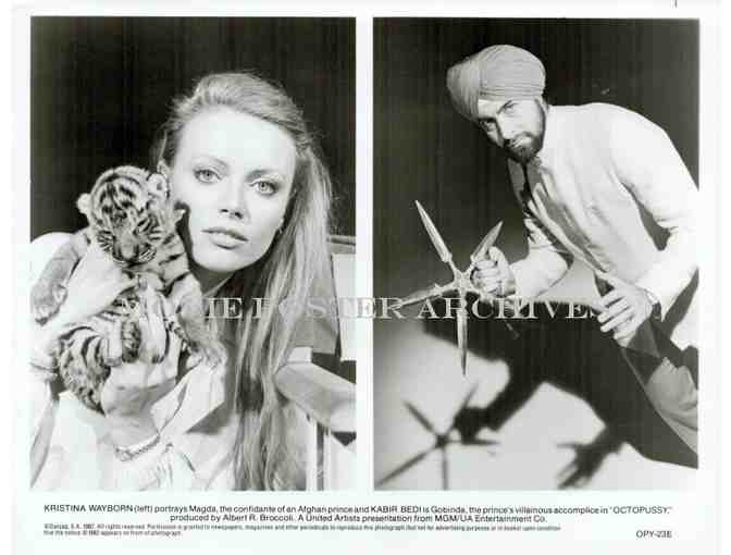 OCTOPUSSY, 1983, movie stills, Roger Moore, Maud Adams, James Bond 007