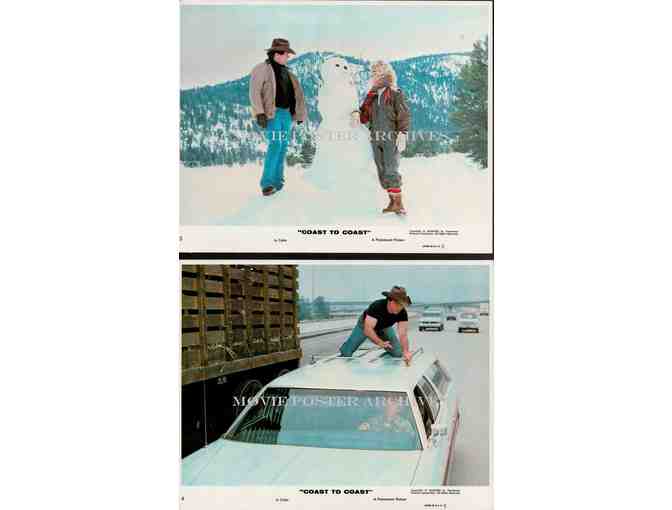 COAST TO COAST, 1980, mini lobby cards, Robert Blake, Dyan Cannon