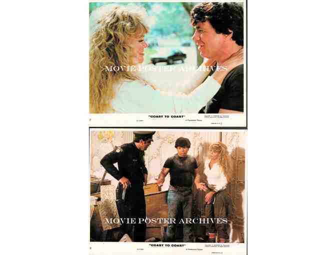 COAST TO COAST, 1980, mini lobby cards, Robert Blake, Dyan Cannon