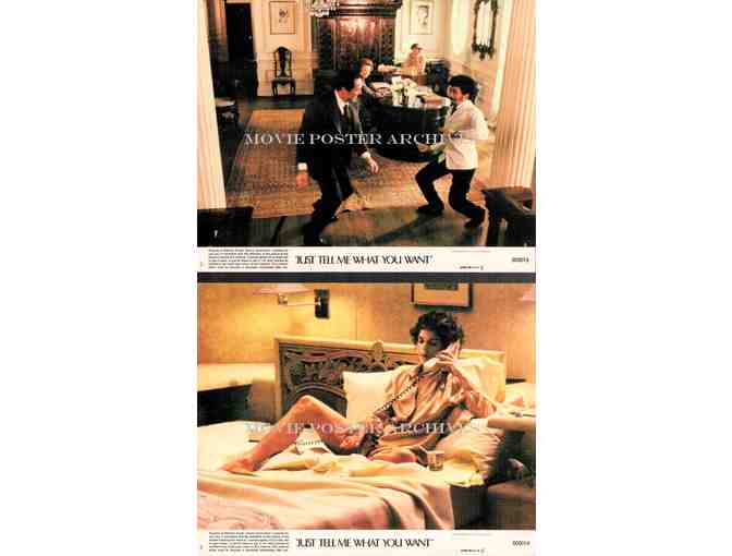 JUST TELL ME WHAT YOU WANT, 1980, mini lobby cards, Ali MacGraw