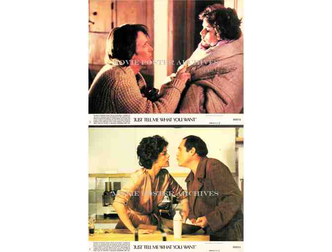 JUST TELL ME WHAT YOU WANT, 1980, mini lobby cards, Ali MacGraw