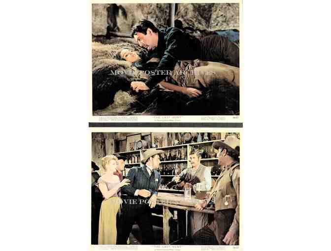 LAST HUNT, 1956, mini lobby cards, Robert Taylor, Stewart Granger
