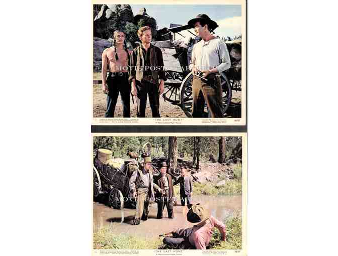 LAST HUNT, 1956, mini lobby cards, Robert Taylor, Stewart Granger