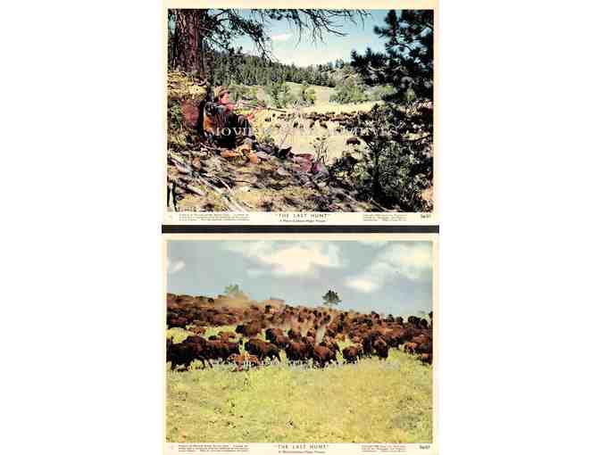 LAST HUNT, 1956, mini lobby cards, Robert Taylor, Stewart Granger