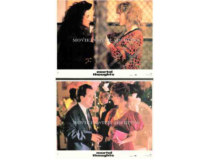 MORTAL THOUGHTS, 1991, mini lobby cards, Demi Moore, Bruce Willis