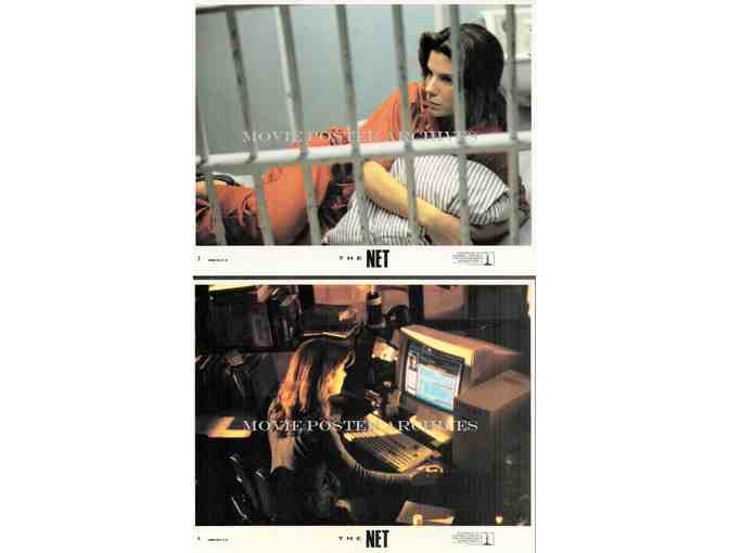 NET, 1996, mini lobby cards, Sandra Bullock, Dennis Miller