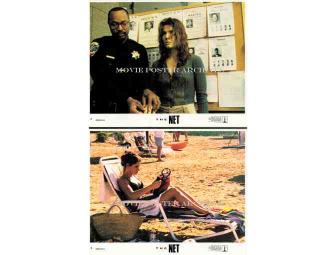 NET, 1996, mini lobby cards, Sandra Bullock, Dennis Miller