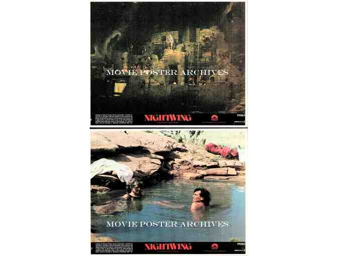 NIGHTWING, 1979, mini lobby cards, Nick Mancuso, Strother Martin