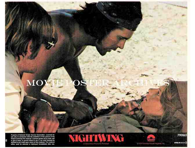 NIGHTWING, 1979, mini lobby cards, Nick Mancuso, Strother Martin