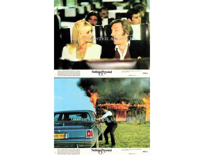 NOTHING PERSONAL, 1980, mini lobby cards, Donald Sutherland, Suzanne Somers