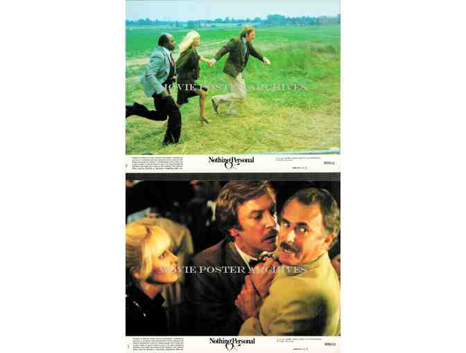 NOTHING PERSONAL, 1980, mini lobby cards, Donald Sutherland, Suzanne Somers