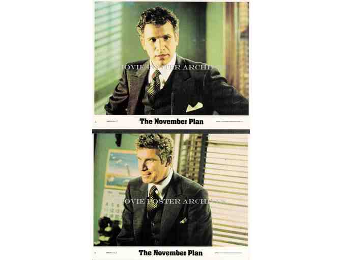 NOVEMBER PLAN, 1976, mini lobby cards, Wayne Rogers, Meredith Baxter