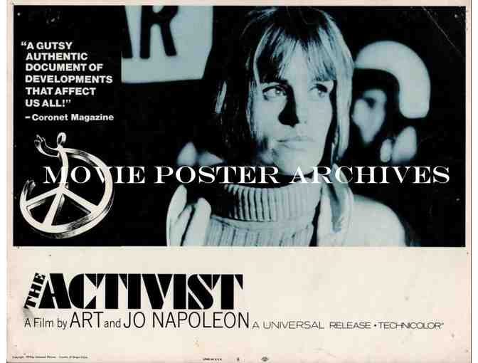 ACTIVIST, 1970, lobby cards, Michael Smith, Lesley Gilbrun