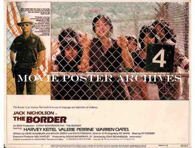 BORDER, 1982, lobby cards, Jack Nicholson, Valerie Perrine