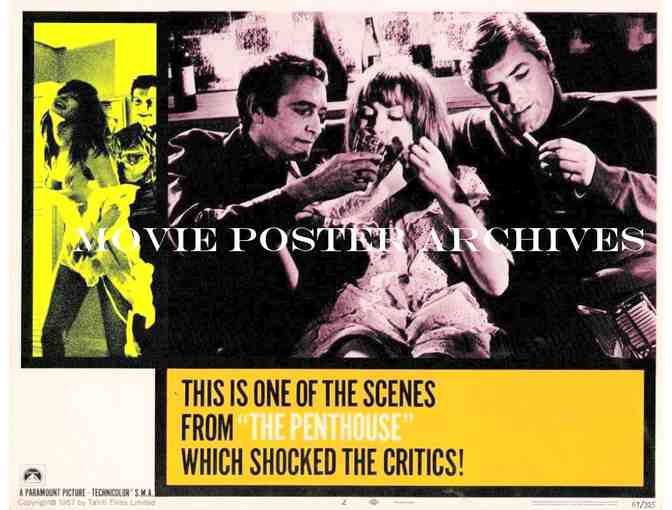 PENTHOUSE, 1967, lobby cards, Suzy Kendall, Terence Morgan