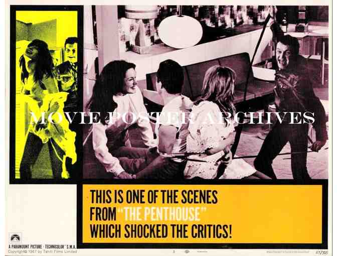 PENTHOUSE, 1967, lobby cards, Suzy Kendall, Terence Morgan