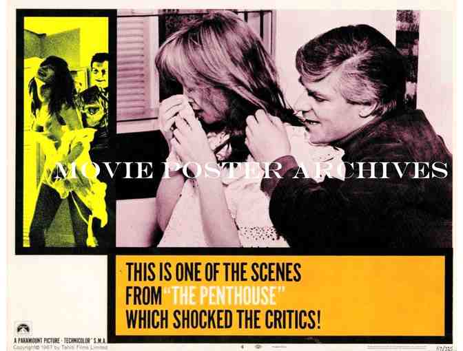 PENTHOUSE, 1967, lobby cards, Suzy Kendall, Terence Morgan