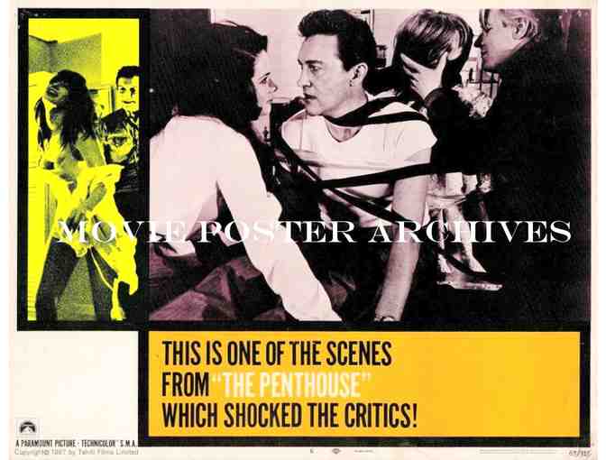 PENTHOUSE, 1967, lobby cards, Suzy Kendall, Terence Morgan