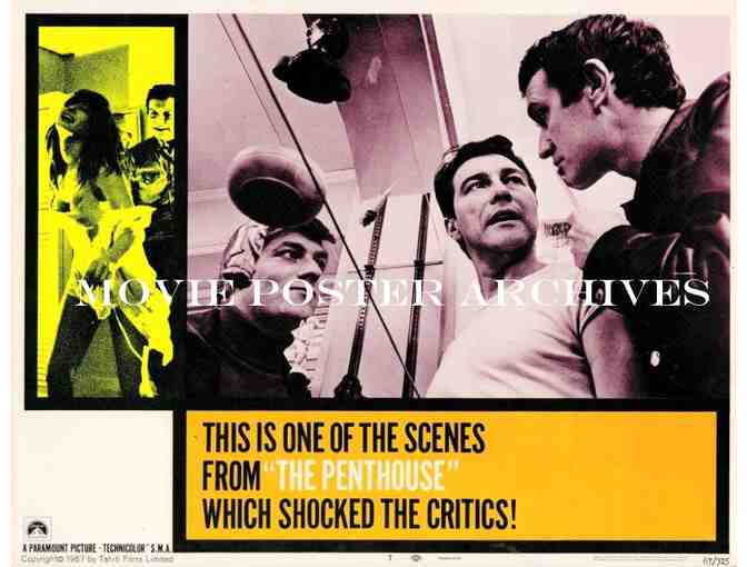 PENTHOUSE, 1967, lobby cards, Suzy Kendall, Terence Morgan