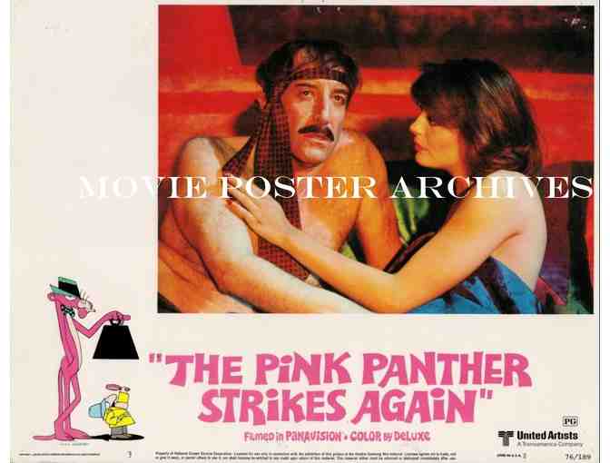 PINK PANTHER STRIKES AGAIN, 1976, lobby cards, Peter Sellers