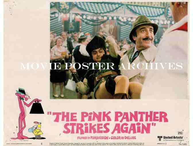 PINK PANTHER STRIKES AGAIN, 1976, lobby cards, Peter Sellers