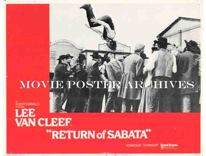 RETURN OF SABATA, 1972, lobby cards, Lee Van Cleef