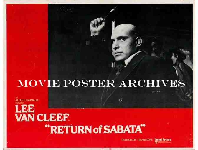 RETURN OF SABATA, 1972, lobby cards, Lee Van Cleef