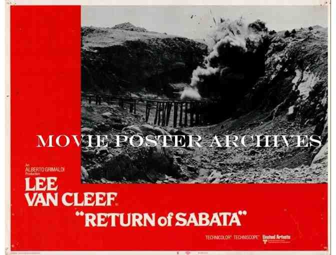 RETURN OF SABATA, 1972, lobby cards, Lee Van Cleef