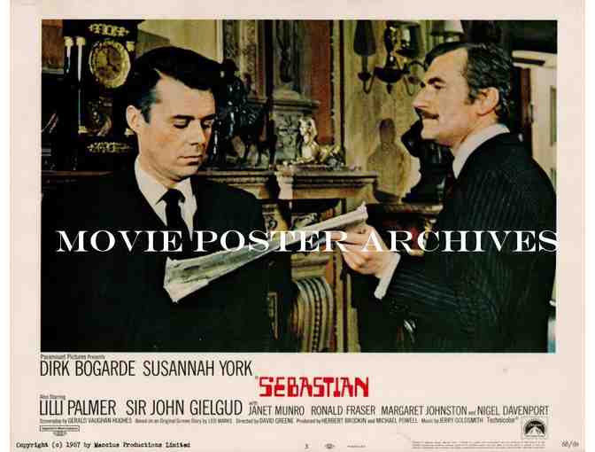 SEBASTIAN, 1968, lobby cards, Dirk Bogarde, Susannah York