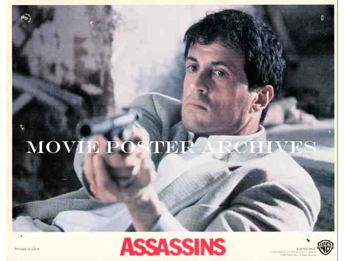 ASSASSINS, 1995, lobby cards, Sylvester Stallone, Antonio Banderas