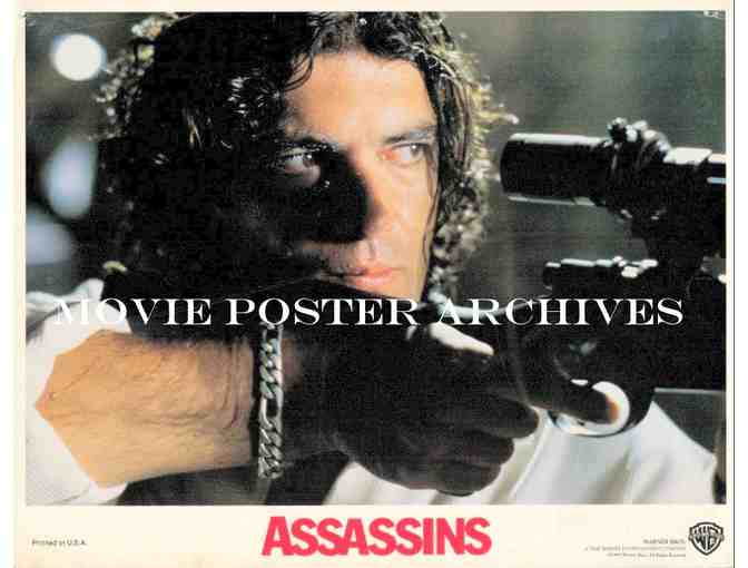 ASSASSINS, 1995, lobby cards, Sylvester Stallone, Antonio Banderas