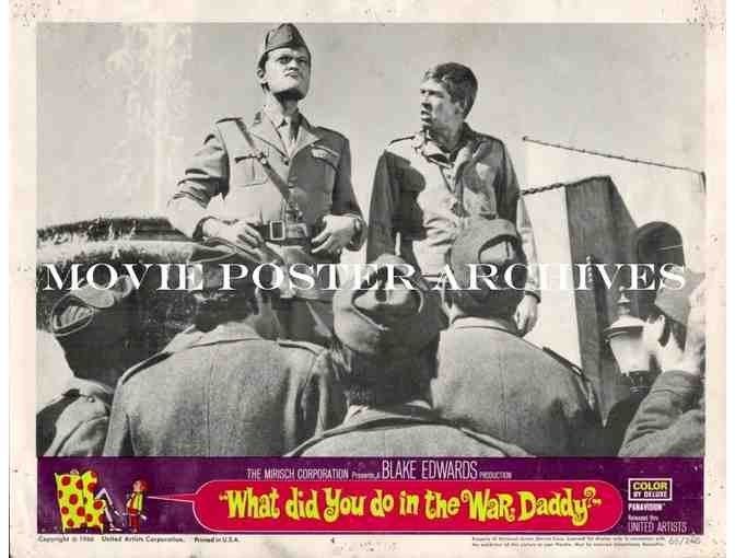 WHAT DID YOU DO IN THE WAR DADDY, 1966, lobby cards, James Coburn