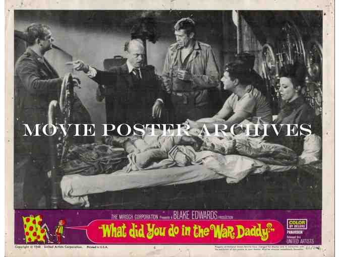 WHAT DID YOU DO IN THE WAR DADDY, 1966, lobby cards, James Coburn
