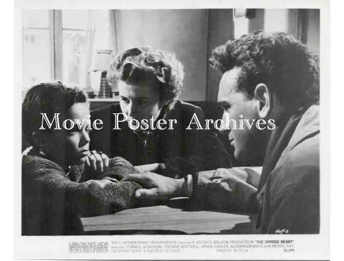 DIVIDED HEART, 1955, movie stills, Cornell Borchers, Yvonne Mitchell, Geoffrey Keen