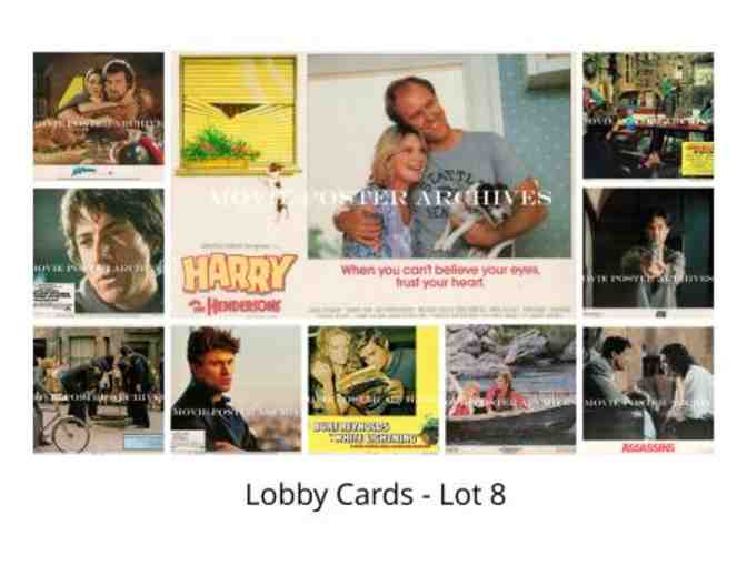 MISC LOBBY CARDS LOT 8, varying lobby cards from 1970s to 1990s